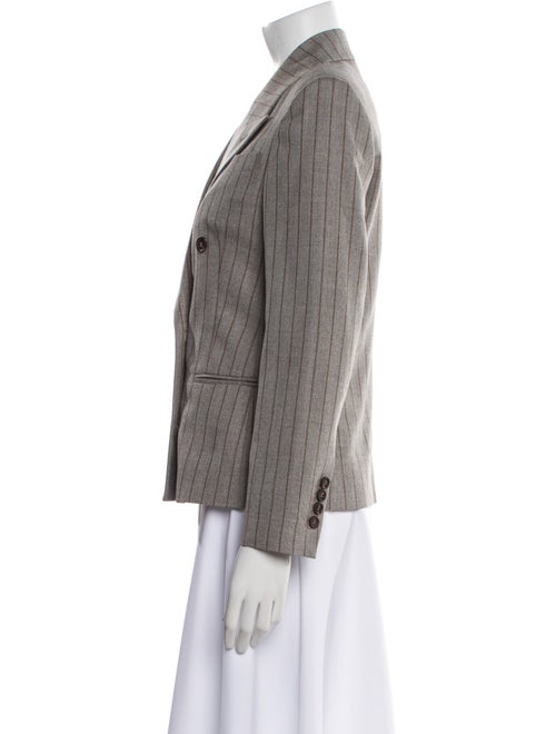 Brunello Cucinelli Virgin Wool Striped Blazer