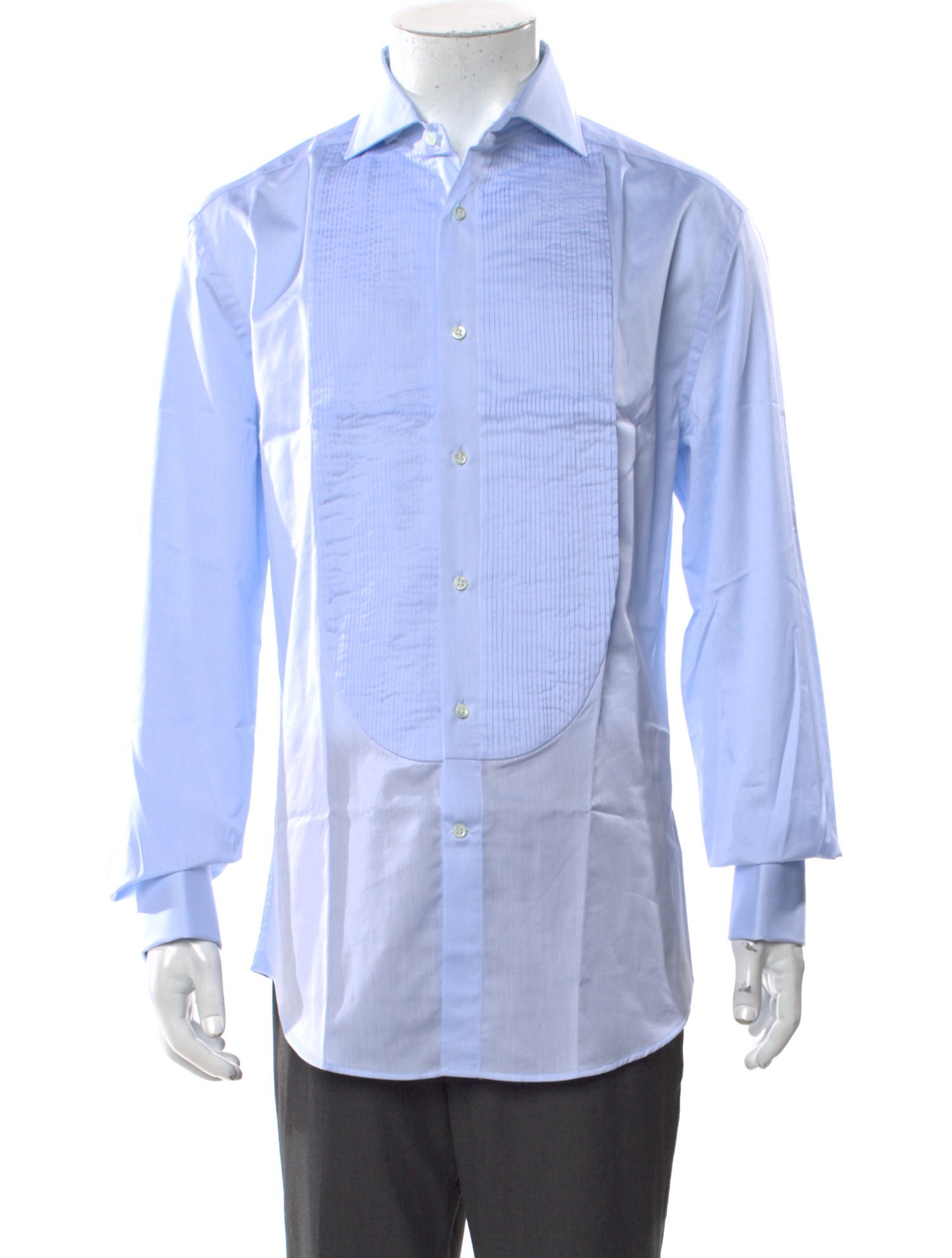 Brunello Cucinelli Long Sleeve Tuxedo Shirt