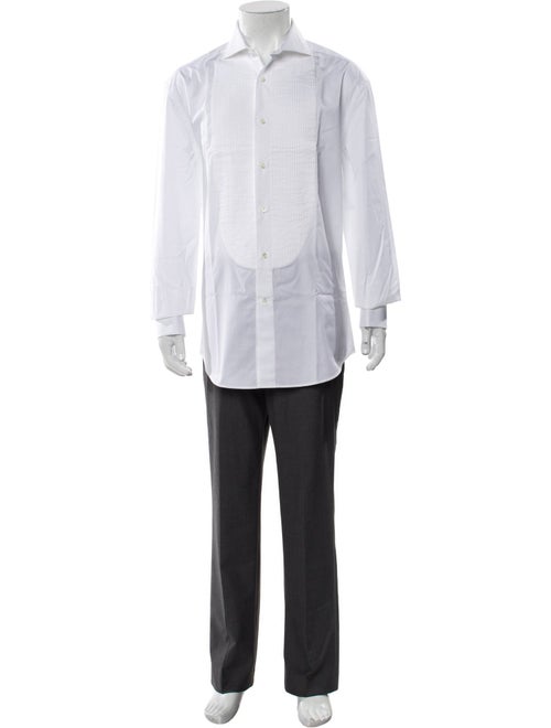 Brunello Cucinelli Long Sleeve Tuxedo Shirt