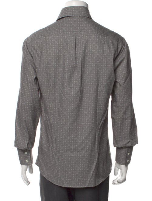 Brunello Cucinelli Printed Long Sleeve Dress Shirt
