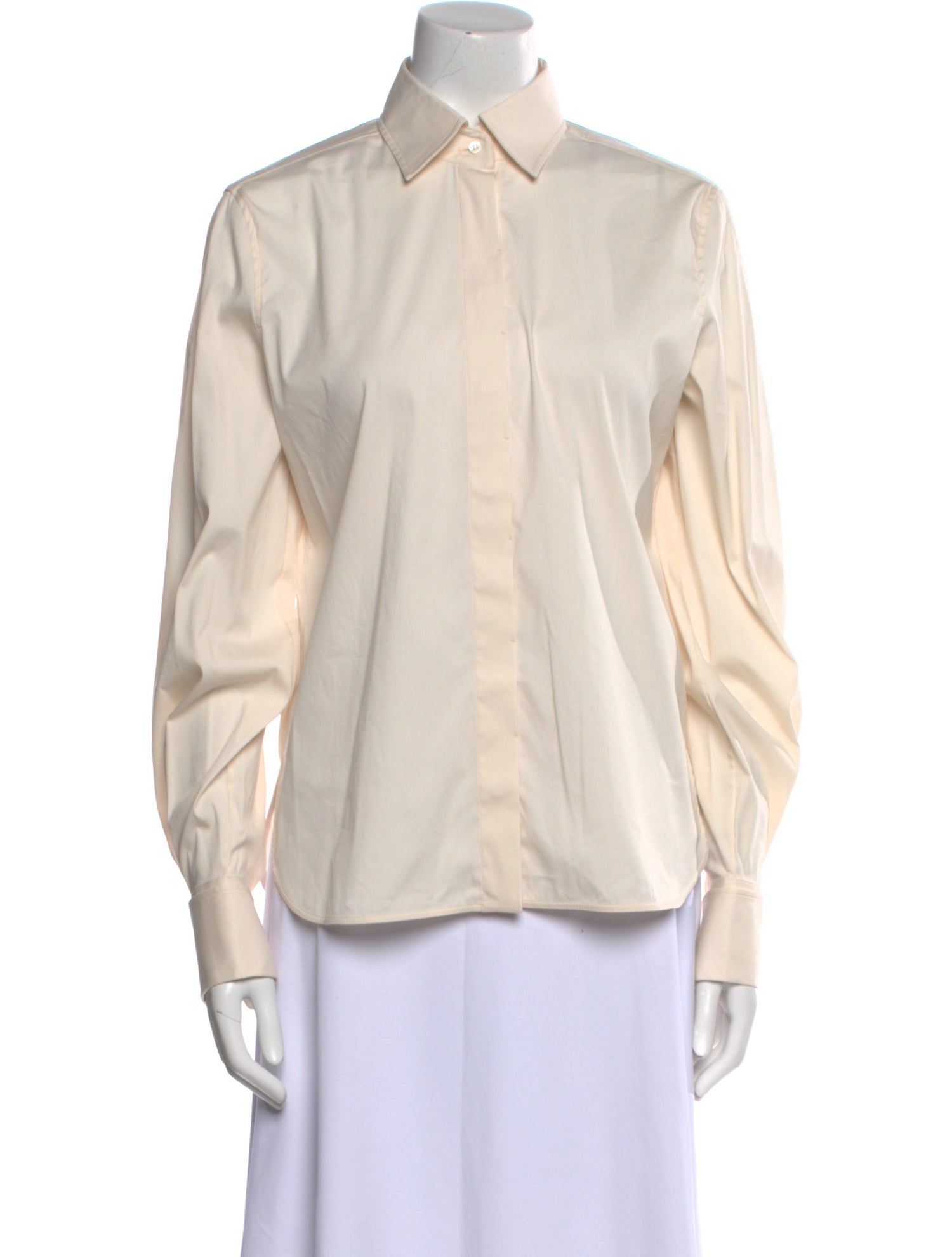 Brunello Cucinelli Long Sleeve Button-Up Top w/ Tags