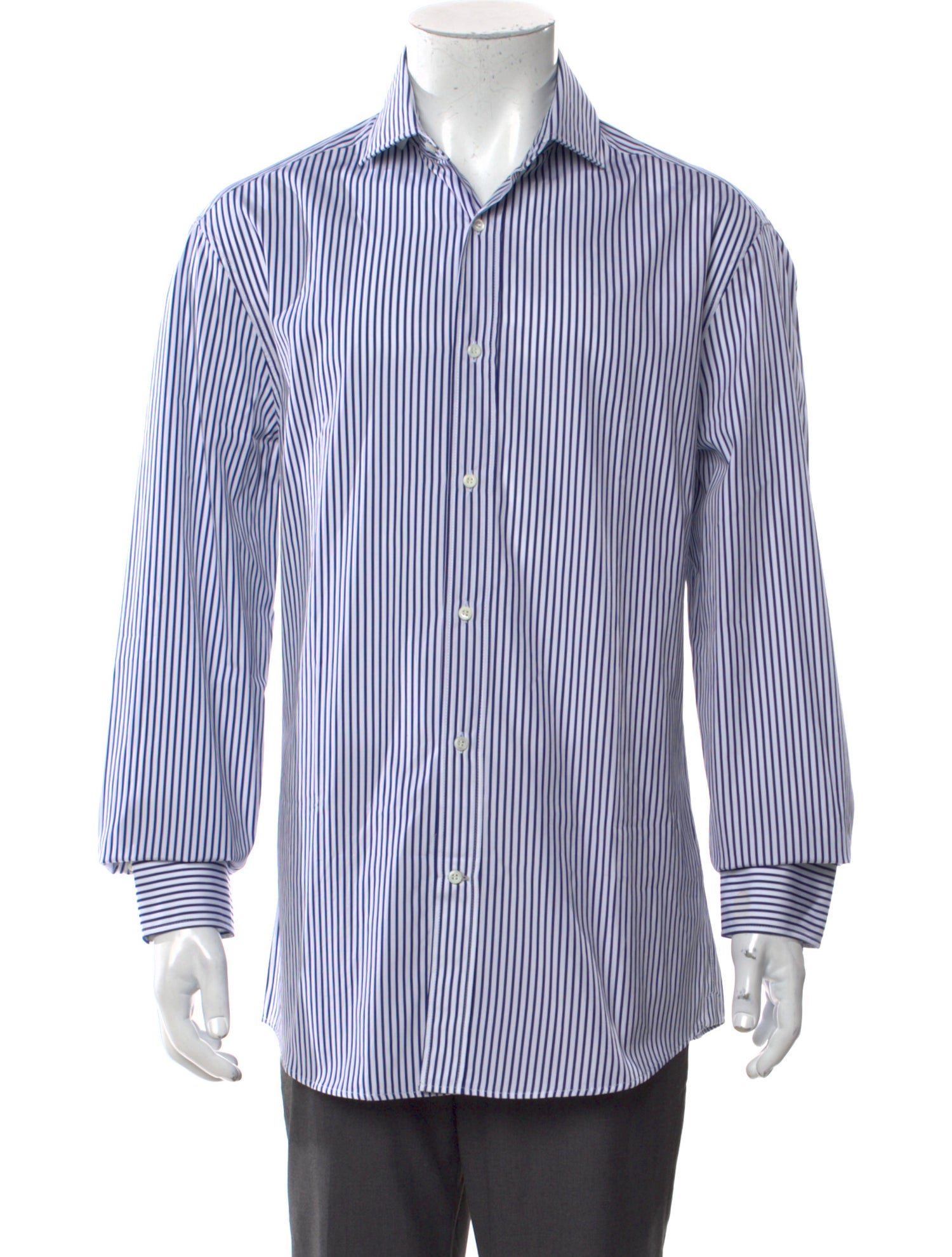 Brunello Cucinelli Striped Long Sleeve Shirt