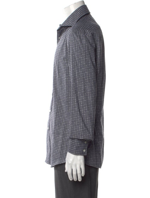 Brunello Cucinelli Printed Long Sleeve Dress Shirt