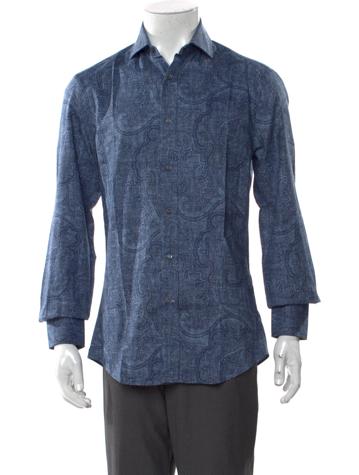 Brunello Cucinelli Printed Long Sleeve Shirt
