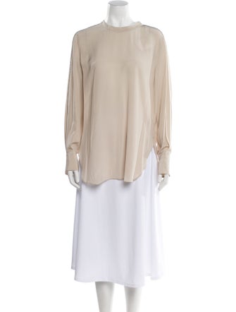 Brunello Cucinelli Silk Crew Neck Tunic