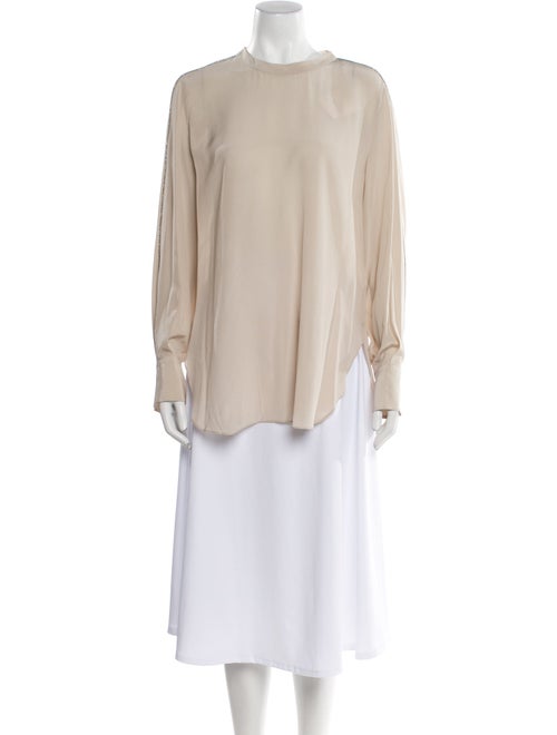 Brunello Cucinelli Silk Crew Neck Tunic