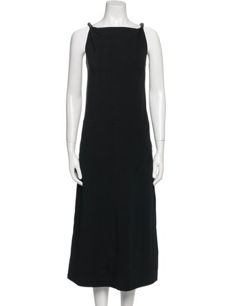 Brunello Cucinelli Square Neckline Midi Length Dress