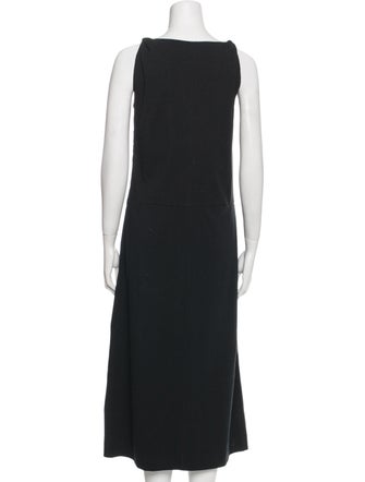 Brunello Cucinelli Square Neckline Midi Length Dress