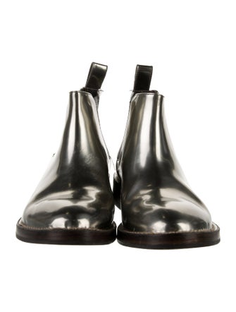 Brunello Cucinelli Patent Leather Chelsea Boots