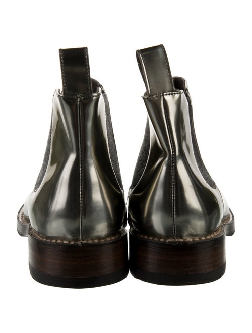 Brunello Cucinelli Patent Leather Chelsea Boots