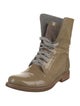 Brunello Cucinelli Patent Leather Combat Boots