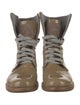 Brunello Cucinelli Patent Leather Combat Boots