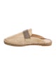 Brunello Cucinelli Monili Leather Espadrilles