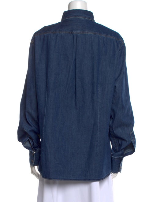 Brunello Cucinelli Long Sleeve Button-Up Top