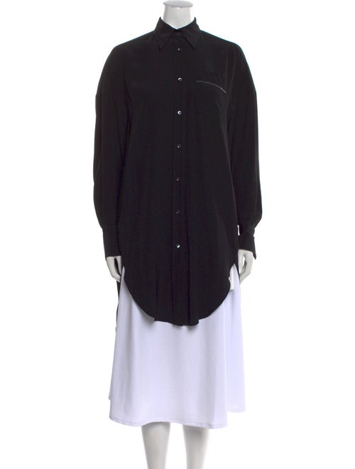 Brunello Cucinelli Silk Long Sleeve Tunic