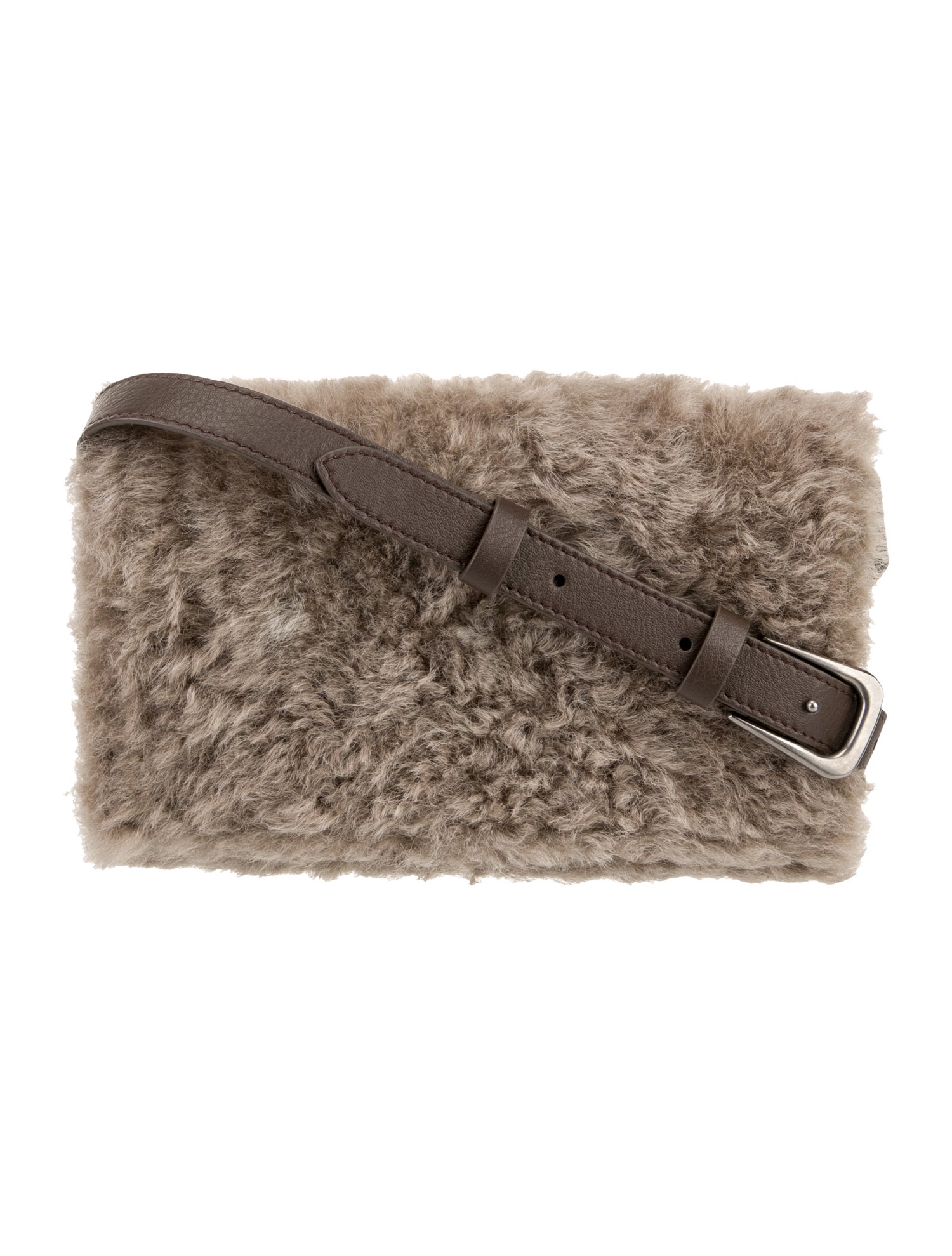 Brunello Cucinelli Shearling Shoulder Bag