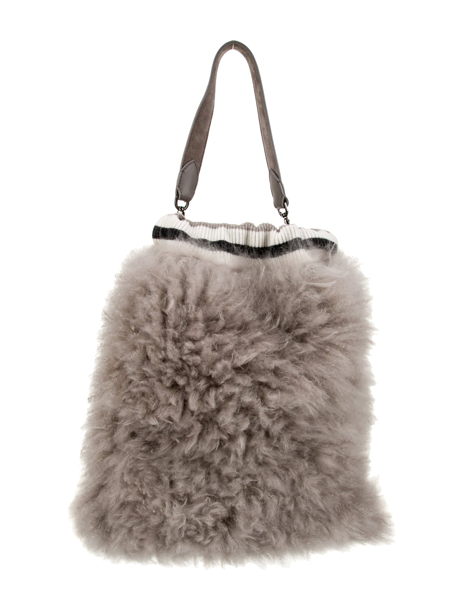 Brunello Cucinelli Fur Bucket Bag