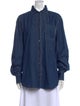 Brunello Cucinelli Long Sleeve Button-Up Top