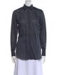 Brunello Cucinelli Long Sleeve Button-Up Top
