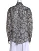 Brunello Cucinelli Silk Printed Button-Up Top