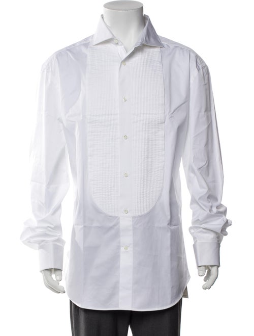 Brunello Cucinelli Long Sleeve Tuxedo Shirt
