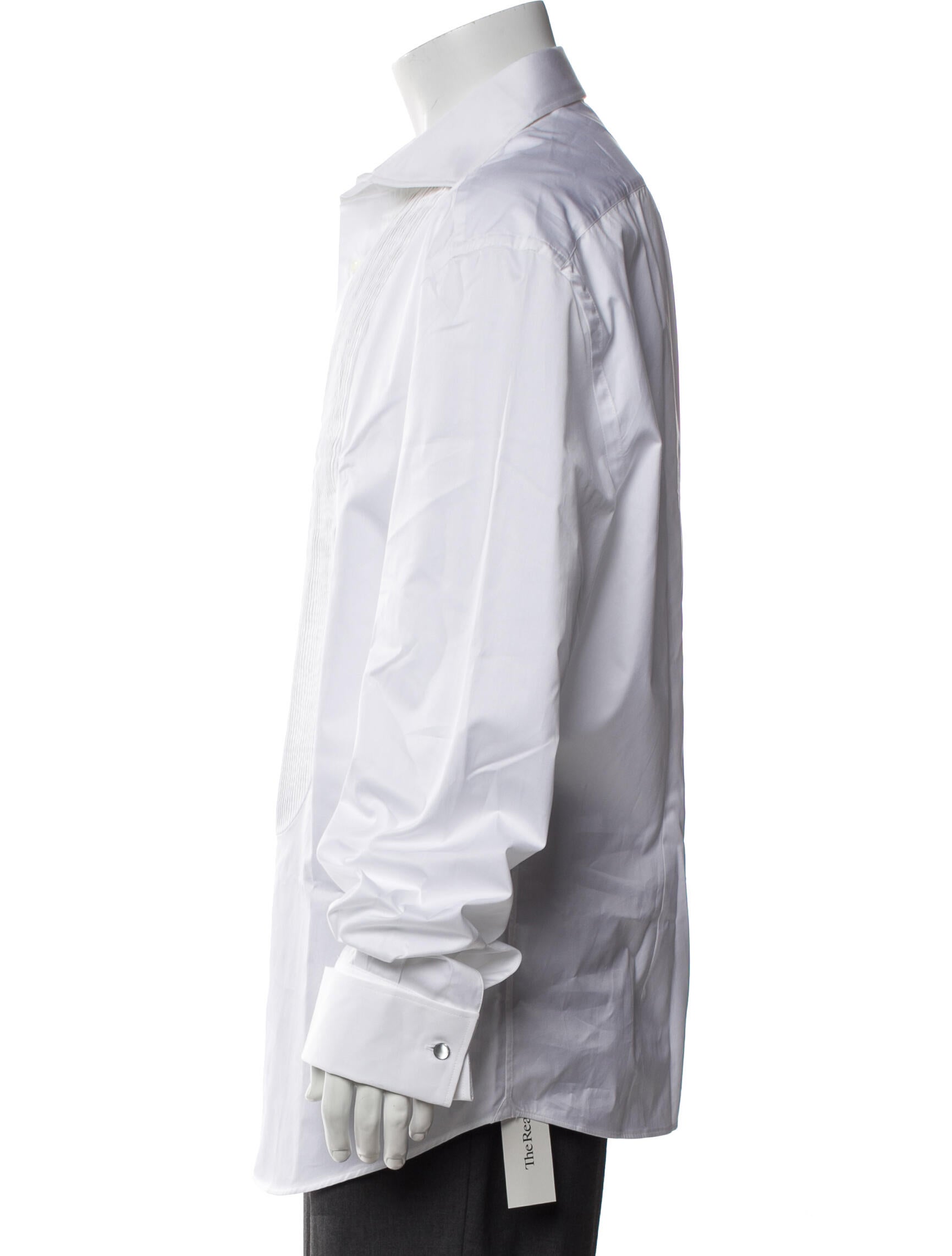 Brunello Cucinelli Long Sleeve Tuxedo Shirt