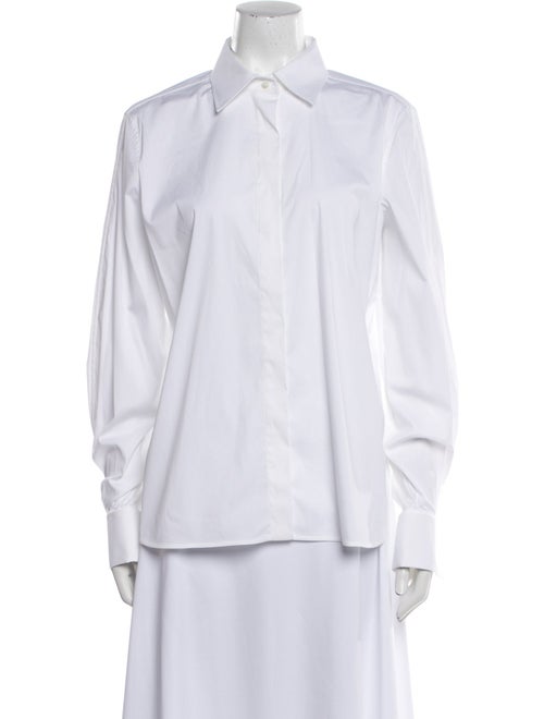Brunello Cucinelli Long Sleeve Button-Up Top
