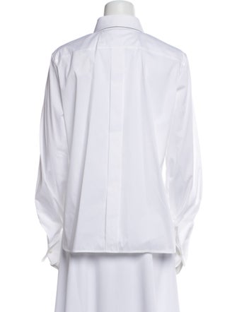 Brunello Cucinelli Long Sleeve Button-Up Top