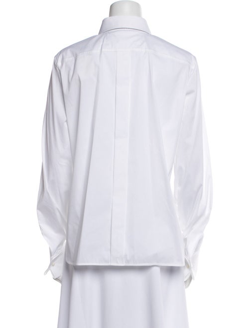 Brunello Cucinelli Long Sleeve Button-Up Top