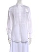 Brunello Cucinelli Striped Long Sleeve Button-Up Top