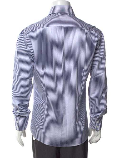 Brunello Cucinelli Striped Long Sleeve Dress Shirt