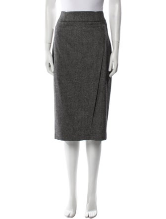 Brunello Cucinelli Virgin Wool Knee-Length Skirt
