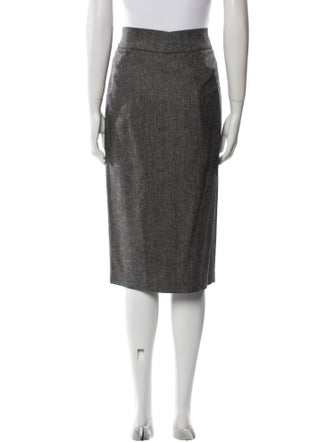 Brunello Cucinelli Virgin Wool Knee-Length Skirt
