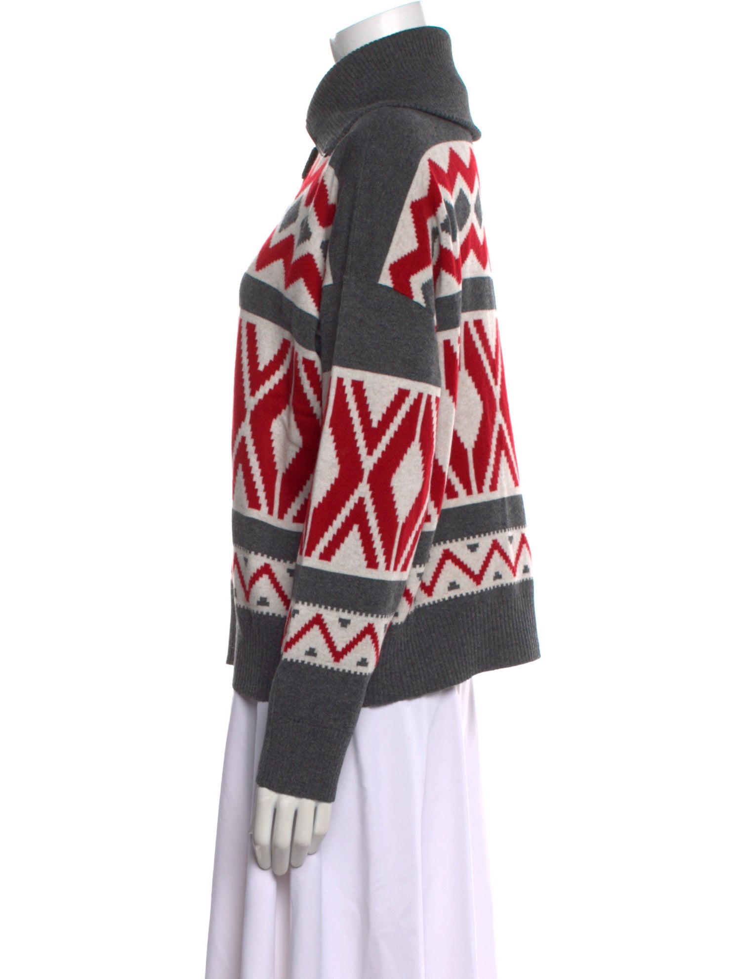 Brunello Cucinelli Virgin Wool Printed Sweater