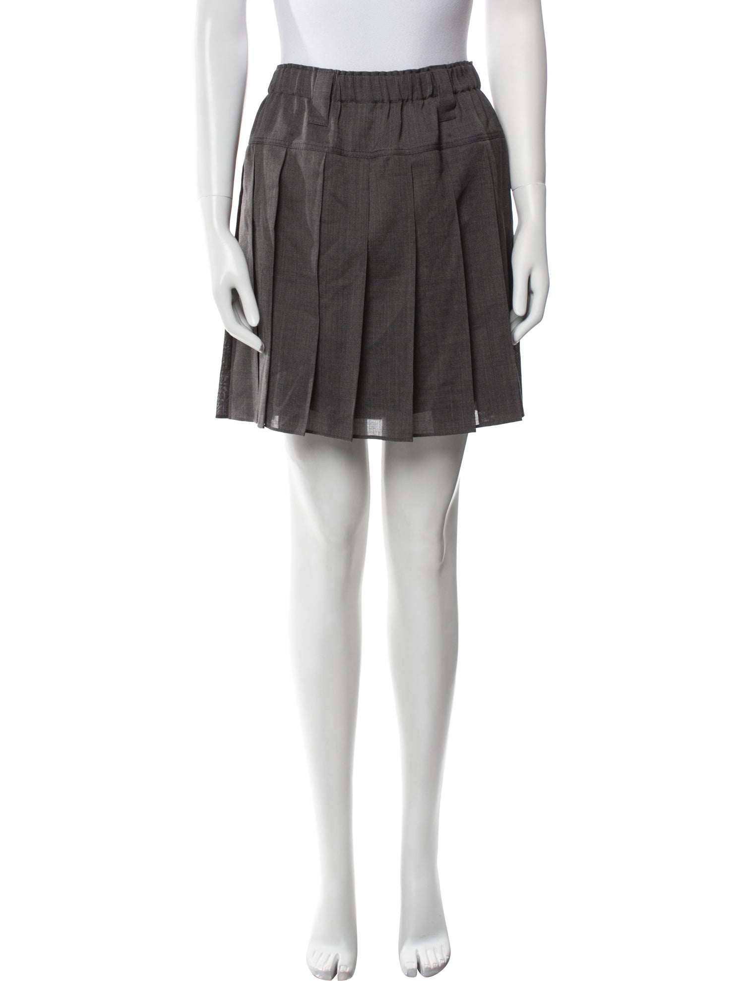 Brunello Cucinelli Pleated Accents Mini Skirt w/ Tags
