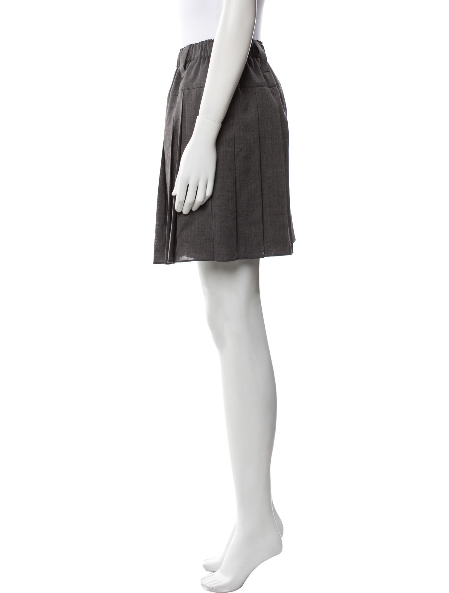 Brunello Cucinelli Pleated Accents Mini Skirt w/ Tags