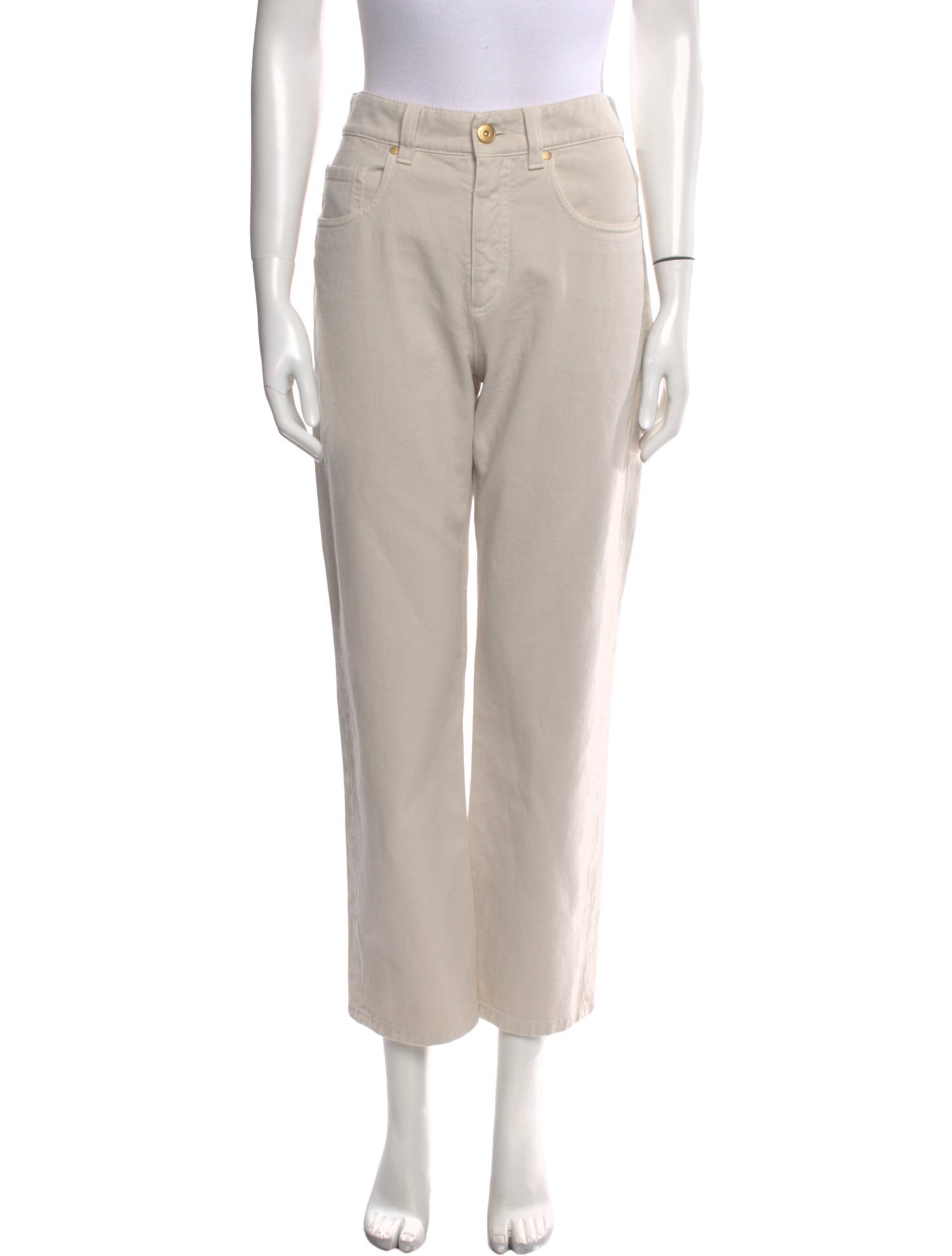 Brunello Cucinelli Mid-Rise Straight Leg Jeans w/ Tags