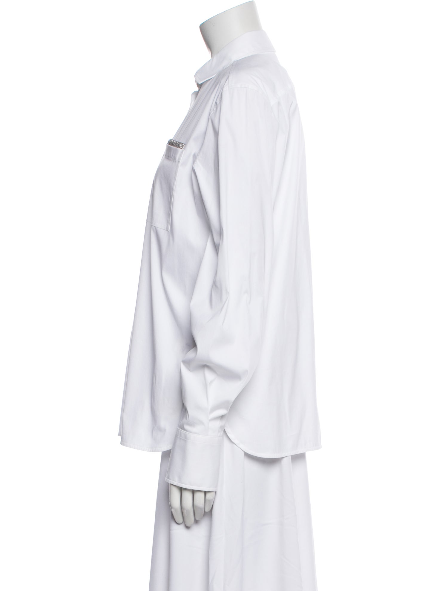 Brunello Cucinelli Long Sleeve Button-Up Top w/ Tags