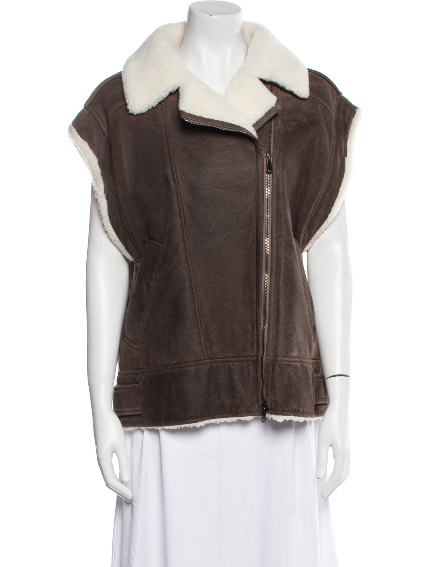 Brunello Cucinelli Leather Biker Jacket w/ Tags