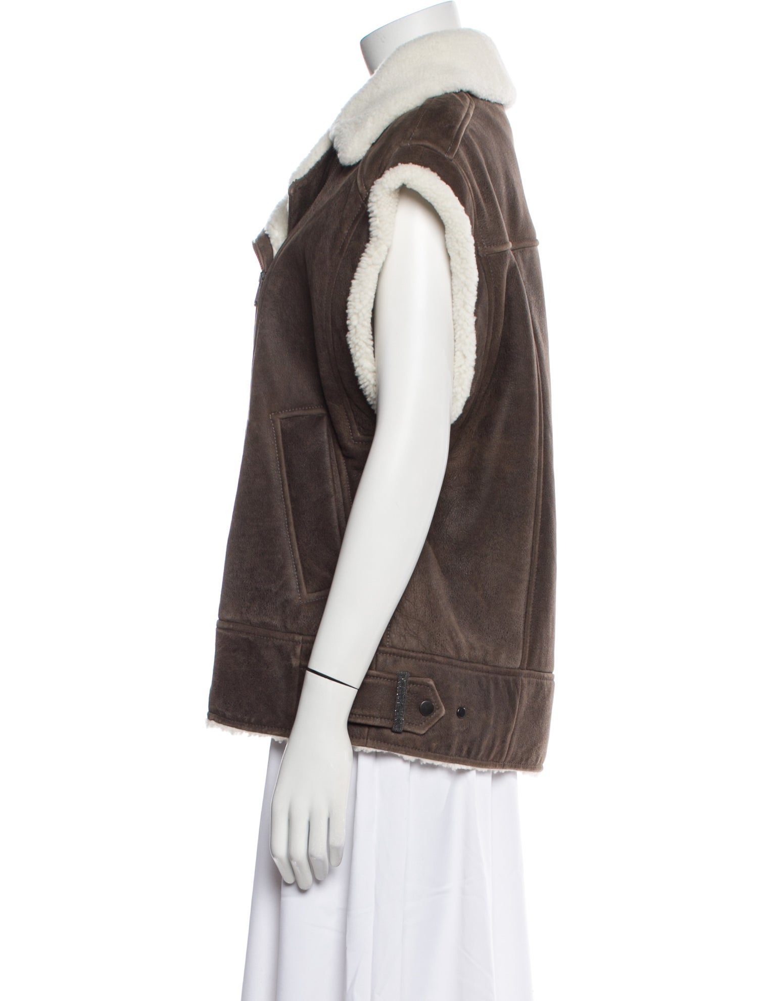 Brunello Cucinelli Leather Biker Jacket w/ Tags
