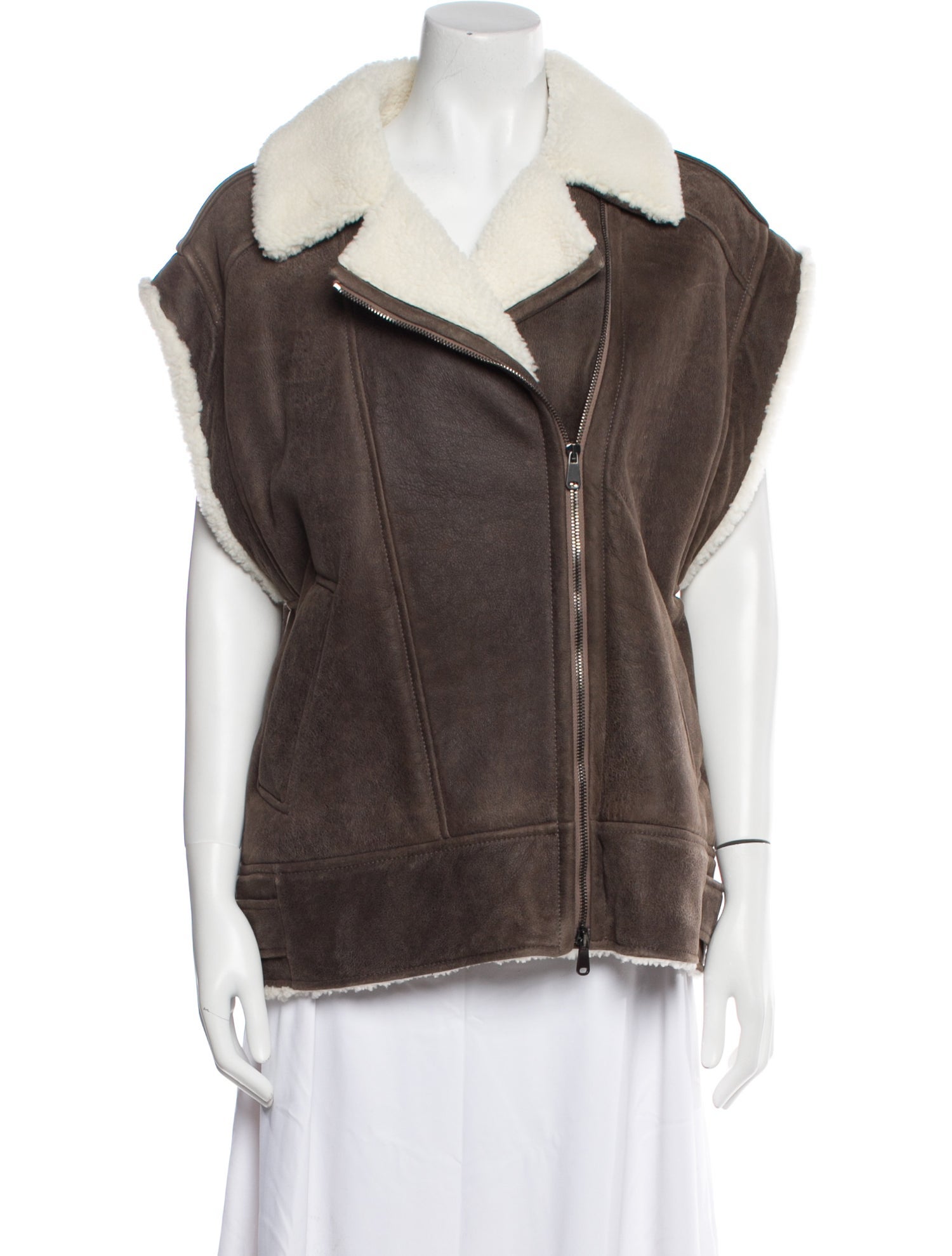 Brunello Cucinelli Leather Biker Jacket w/ Tags