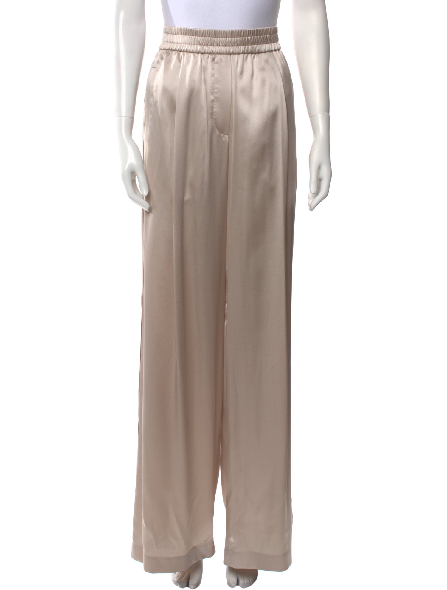 Brunello Cucinelli Silk Wide Leg Pants w/ Tags