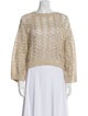 Brunello Cucinelli Linen Bateau Neckline Sweater