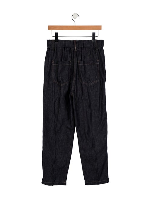 Brunello Cucinelli High-Rise Straight Leg Jeans