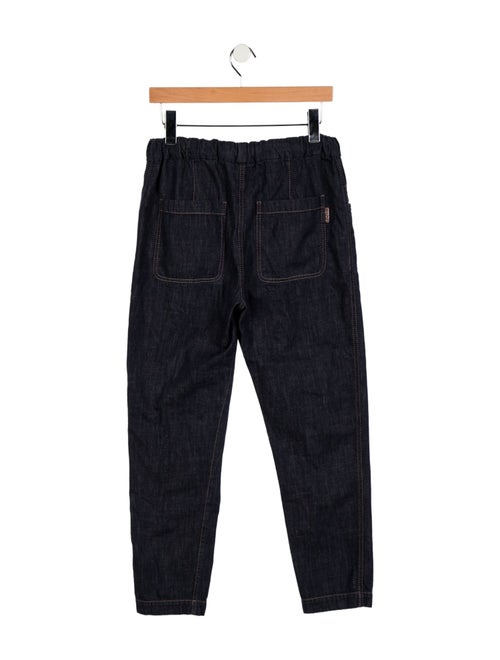 Brunello Cucinelli High-Rise Straight Leg Jeans