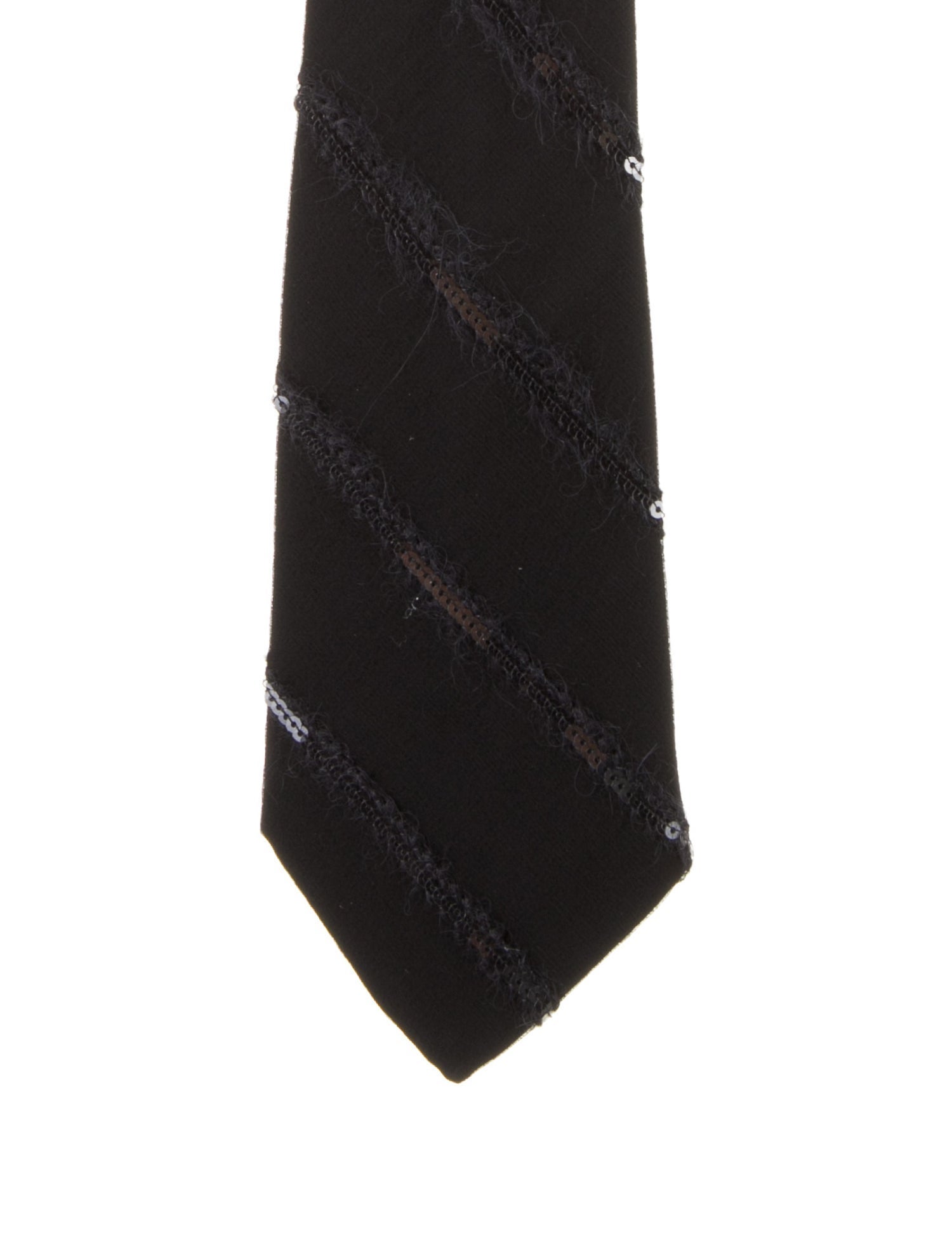 Brunello Cucinelli Sequins Embellished Silk Tie
