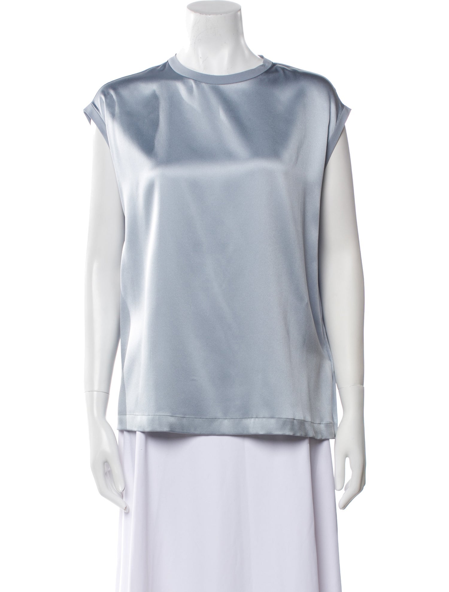 Brunello Cucinelli Silk Bateau Neckline Blouse w/ Tags