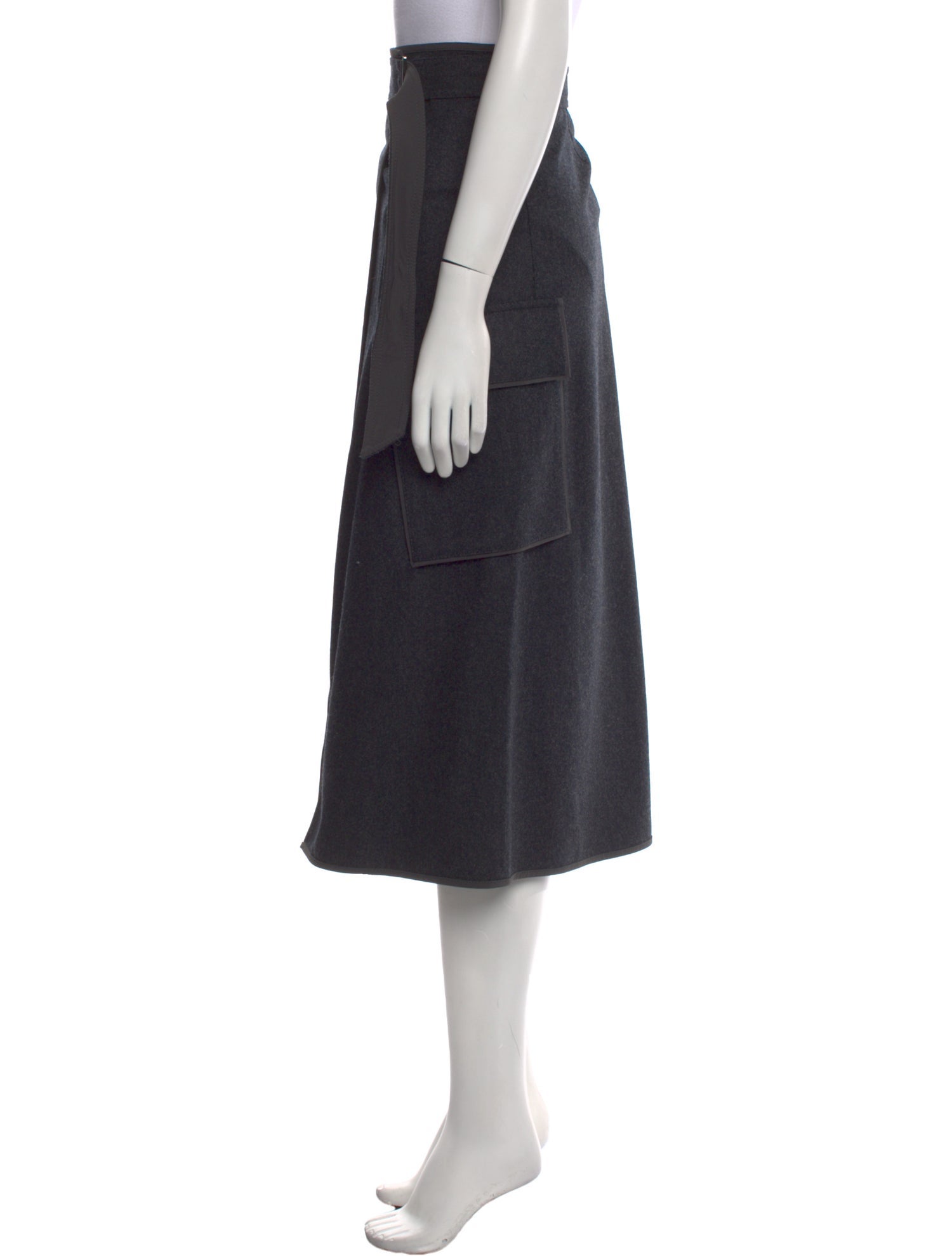 Brunello Cucinelli Virgin Wool Midi Length Skirt w/ Tags