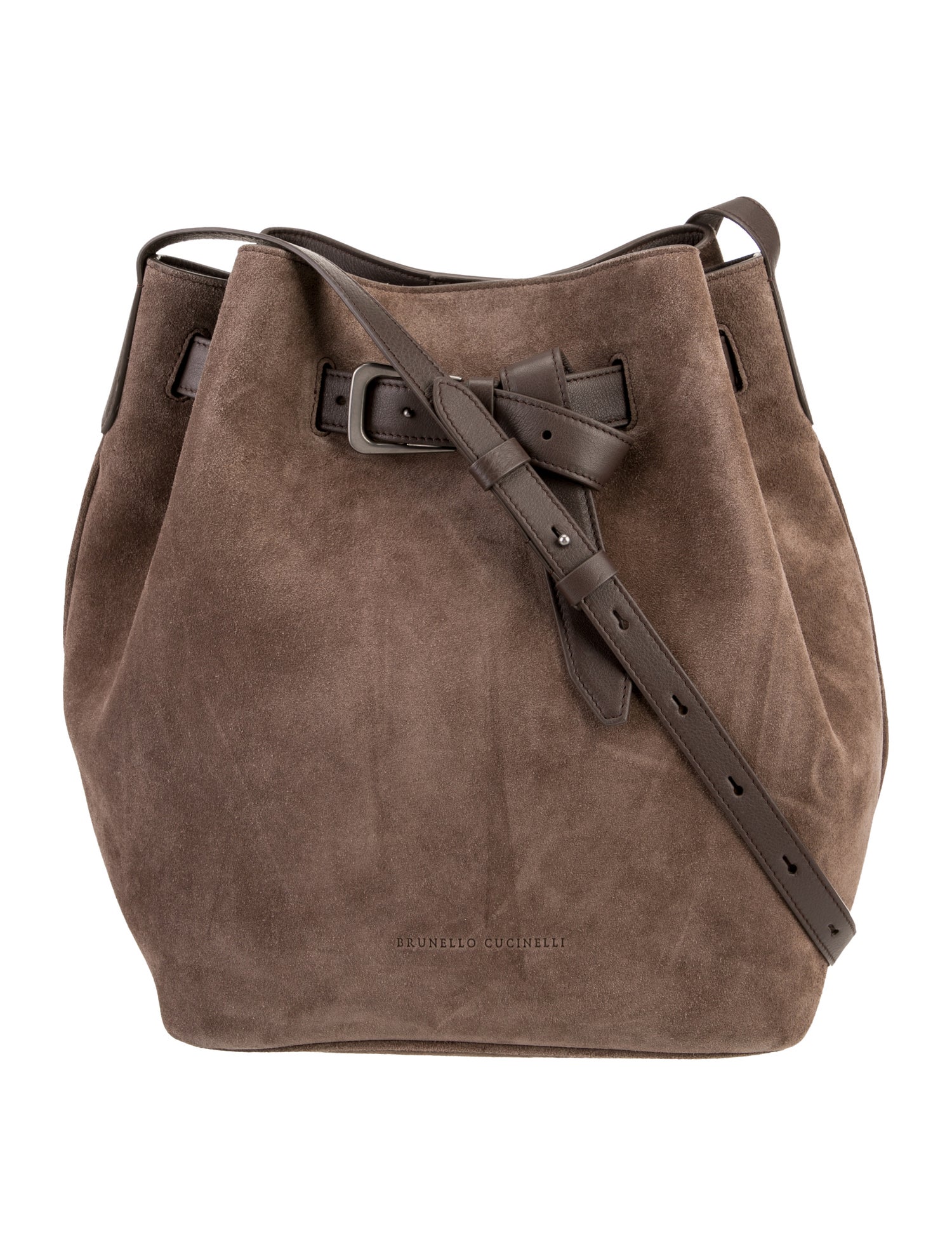 Brunello Cucinelli Suede Bucket Bag