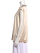 Brunello Cucinelli Silk Crew Neck Blouse